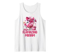 Flamazing Miriam Pink Flamingo Tropical Beach Trip Donna Canotta