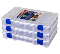 Flambeau Outdoors 4007PK3 Tuff Tainer, Scatole da pesca con vassoio, include 12 divisori Zerust per ciascuno, confezione da 3