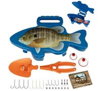Flambeau Outdoors Wild Bite - Kit per attrezzatura da pesca | Bluegill - Scatola per attrezzatura per principianti, assortimento di 25 pezzi multi-specie per la cattura di spigola, panfish, trota,