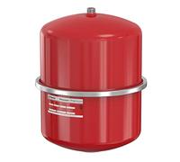 Flamco Flexcon Premium Vaso di espansione a membrana fissa da 25 litri 1/3 bar per impianti di condizionamento e refrigerazione a circuito chiuso e riscaldamento, rosso, 15 anni di garanzia 16923