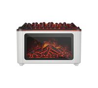 Flame Aroma Diffuser - 160ml Ultrasonic Humidifier, Fireplace Oil Diffuser with 7 Flame Colors | Quiet Aromatherapy Decor for Bedroom, Office, Spa, Yoga, Meditation, Living Room, Hotel