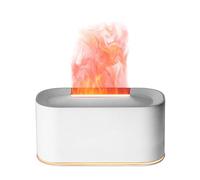 Flame Diffuser - 220ml 7 Color Light Fireplace Aroma | Realistic Flame Effect Essential Oil Diffuser | For Homeowners, Apartment, Living Room, Bedroom, Study, Nightstand, Office, Classroom, Hotel, Tra