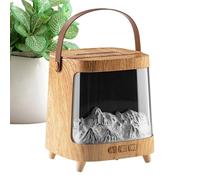 Flame Diffuser - 5.87 inches Fireplace Humidifier for Home Decor, Quiet Aromatherapy Machine 200ml with Remote Control, Relaxing Diffuser for Living Room Desktop Counter Bedroom