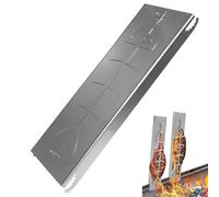 Flame Holder, Salmon Plank, Grilling Cookware for Outdoor Cooking, Stainless Cedar, Reversible BBQ Setup Backyard Kitchen Use Party Picnic Meal Prep, 180 Degree Rotating Base, 6.3x1.57 Inches