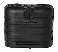 Flame King Doppio coperchio in plastica resistente per serbatoio di propano LP da 13,6 kg, per camper, rimorchio da viaggio, camper, nero