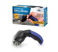 Flame King Spazzola per polvere elettrica per griglia di barbecue, senza fili e ricaricabile, setole in acciaio inox, tipi di griglia