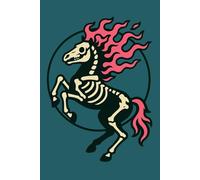 Flame Mane Horse Journal - Mythical Skeleton Notebook: Dark fantasy theme for horror lovers, gamers, and writers