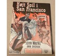 "Flame of Barbary Coast" John Wayne Ann Dvorak Programma cinematografico vint...