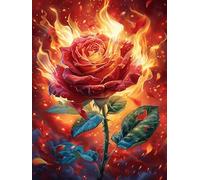 Flame Red Rose Rompicapo 500 Pezzi Per Decorazione Camera Bambini Animals And Plants Cartone Atossico Tema Disney Per Cameretta Attività Educativa Con Confezione Regalo 500 PCS