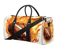 Flame Rugby - Borsone da viaggio pieghevole, impermeabile, per sport, palestra, con spallacci