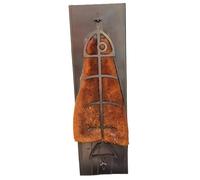Flame Salmon Holder, 180° Reversible Stainless Steel Fish Grilling Plank for BBQ, Cedar-Style Cookware, Backyard Kitchen Outdoor Camping And Party Cooking,20.47x6.3x1.57 in