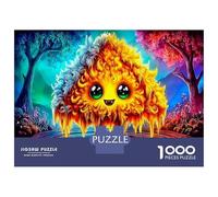 Flame Spirit 1000 Pezzi Puzzle Classico per Adulti Puzzle del Bambino del Fuoco Ultra Difficile Impegnativo Giochi Interattivi Familiari Miglior Regalo per gli Amanti 38x26cm/1000pezzi