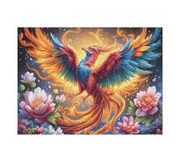Flame Starry Red Phoenix Puzzle 500 Pezzi Van Gogh Per Amanti Dell'arte Animal Pet Cartone Rigido Anti Riflesso Notte Stellata Per Decorazione Soggiorno Qualità Museale Top Vendita 500 PCS