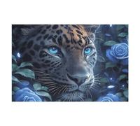 Flame Starry Sky Black Panther Puzzle 1000 Pezzi Per Adulti Amanti Dell'arte Fantastic Beasts Cartone Di Alta Qualità Stampa Ad Alta Definizione Per Collezione E Decorazione Edizione Esclusiva 1000 PC