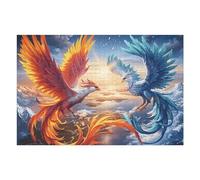 Flame Starry Sky Phoenix Puzzle 1000 Pezzi Difficile Rompicapo Adulti Animal Pet Sfida Per Amanti Del Puzzle Rilassamento Pressione Ridotta Dopo Il Lavoro Regalo Amici 1000 PCS