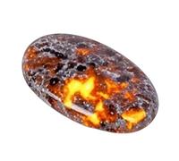 Flame Stone, Flame Health Massage Stone, Hand Sensory Toy, Natural Meditation Tool, Desktop Ornament for Fountain Decoration, 1.57x1.96 inches, Multicolor