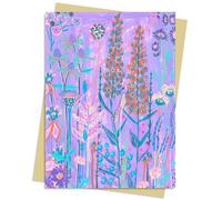 Flame Tree Stud Lucy Innes Williams: Purple Garden House Greeting Ca (Postcards)