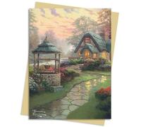 Flame Tree Stud Thomas Kinkade: Make a Wish Cottage Greeting Card Pa (Postcards)