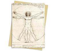 Flame Tree Studio Leonardo da Vinci: Vitruvian Man Greeting Card Pack (Cards)