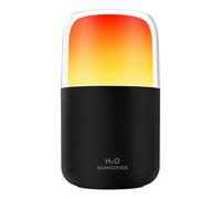 Flame Umidifier Capacity, Ricaricabile Flame Effect Umidificatore, 2 modalità spray e 2 impostazioni di luce, ricaricabile Aromatherapy Mist Diffuser with LED Flame Effect for Relaxing Atmosphere