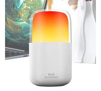 Flame Umidifier Capacity, Ricaricabile Flame Effect Umidificatore, 2 modalità spray e 2 impostazioni di luce, ricaricabile Aromatherapy Mist Diffuser with LED Flame Effect for Relaxing Atmosphere
