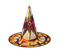 Flame War Horse Halloween streghe cappelli strega strega copricapo cappello mago accessori costume cosplay per feste in maschera pieghevole 2 pezzi