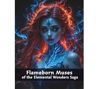 Flameborn Muses of the Elemental Wonders Saga: Realistic Grayscale Coloring Book for Adults and Teens featuring Flame-Forged Heroines and Fire Goddesses