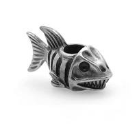 FLAMEDUKE Perline per cordino, perline in paracord, perline a coltello, perline di squalo, perline di paracord, ciondolo in rame fuso a mano, accessori per paracord fai da te, ciondoli per barba da