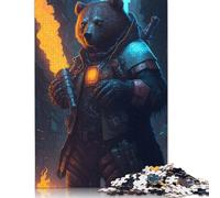 FlameForged Bruin Puzzle Rompicapo 100% in cartone riciclato per donne e uomini, regali per la festa della mamma, 1000 pezzi (26x38 cm)
