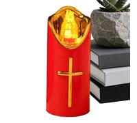 Flameless Led Memorial Candles, Batteria Operated Reusable Grave Lights, Lanterns Electric Remembrance for Indoor, Safe Flickering Flame Effect, Church Garden Yard Porch Path and Bedside Display