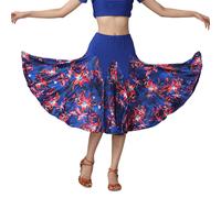 Flamenco Ballroom Dance Skirt Waltz Practice Modern Big Swing Dress