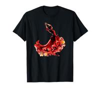 Flamenco Dance Is My Passion Acquerello Maglietta