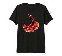 Flamenco Dance Is My Passion Acquerello Maglietta Premium