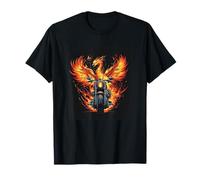 Flames Phoenix - Costume da motociclista per gli amanti delle biciclette in fiamme Maglietta