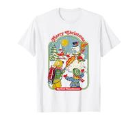 Flamethrower Christmas Sarcastic Retro Funny Adult Humor Maglietta