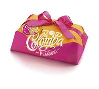 FLAMIGNI Colomba Pasquale da Ricetta Tradizionale con Scorze d'Arancia Candita da 1 kg, Dolce Pasquale Artigianale Soffice e Delicato, con Canditi d'Arance Navel, Incartato a Mano, Made in Italy