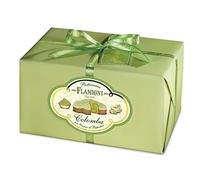 FLAMIGNI Colomba Pasquale Farcita con Crema Pasticcera al Pistacchio da 950 g, Artigianale, Soffice e Delicato, Ricoperta di Cioccolato Bianco e Granella di Pistacchio, Senza Canditi, Made in Italy