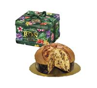 Flamigni Panettone Artigianale al Ron Domenicano, Rhum Aromatico, Gocce Di Cioccolato Extra Fondente, Uvette macerate in Ron Imperial Barcelò, 950 Gr