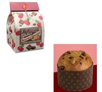 Flamigni Panettone Artigianale Con Gocce Di Cioccolato E Amarene Candite, 500 Gr