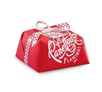 FLAMIGNI, Panettone Artigianale Glassato Tradizionale con Canditi d'Arance e Uvetta Sultanina, con Glassa a base di Nocciole, Armelline e Zucchero, Incartato a Mano Ideale Regalo di Natale, 1kg