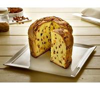 FLAMIGNI PANETTONE artigianale MILANO CON CANDITI 1 Kg in confezione regalo color ARGENTO
