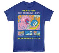 Flaming Lips Yoshimi Comic T-Shirt Uomo Manica Corta Royal 100% Cotone