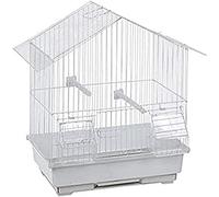 Flamingo 107640 - Gabbia per Uccelli, 30 x 22,5 x 38 cm, Colore: Bianco
