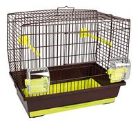 Flamingo 107691 - Gabbia per uccelli Buru Br/Lime 40 x 25 x 35 cm