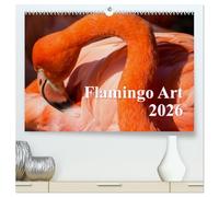 Flamingo Art 2026 (hochwertiger Premium Wandkalender 2026 DIN A2 quer), Kunstdruck in Hochglanz: Flamingo Art - Ein absoluter Blickfang im Büro und zu Hause