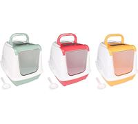 Flamingo Baldro Exoti, lettiera 38 x 50 x 37 cm, inclusa paletta per lettiera, filtro a carbone sostituibile e maniglia, coperchio rimovibile con porta a battente, nessuna scelta di colore possibile