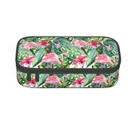Flamingo Banana Leaf Flower Astuccio speciale per ragazze ragazzi, astuccio grande per matite grande astuccio per matite, astuccio per matite per cancelleria per studenti con cerniera per scuola e l