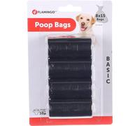 Flamingo Basic 517548 - Sacchetto per escrementi per cani, 8 x 15 pezzi