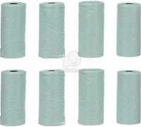 Flamingo Basic sacchetti igienici - in diversi colori Verde - 8 x 15 pz