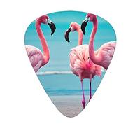 Flamingo Beach Eccezionale Plettro per Chitarra - Plettro su un solo lato in materiale ABS - Spessore diverso per diverse esperienze musicali - Ideale per chitarre e ukulele, plettro per chitarra,